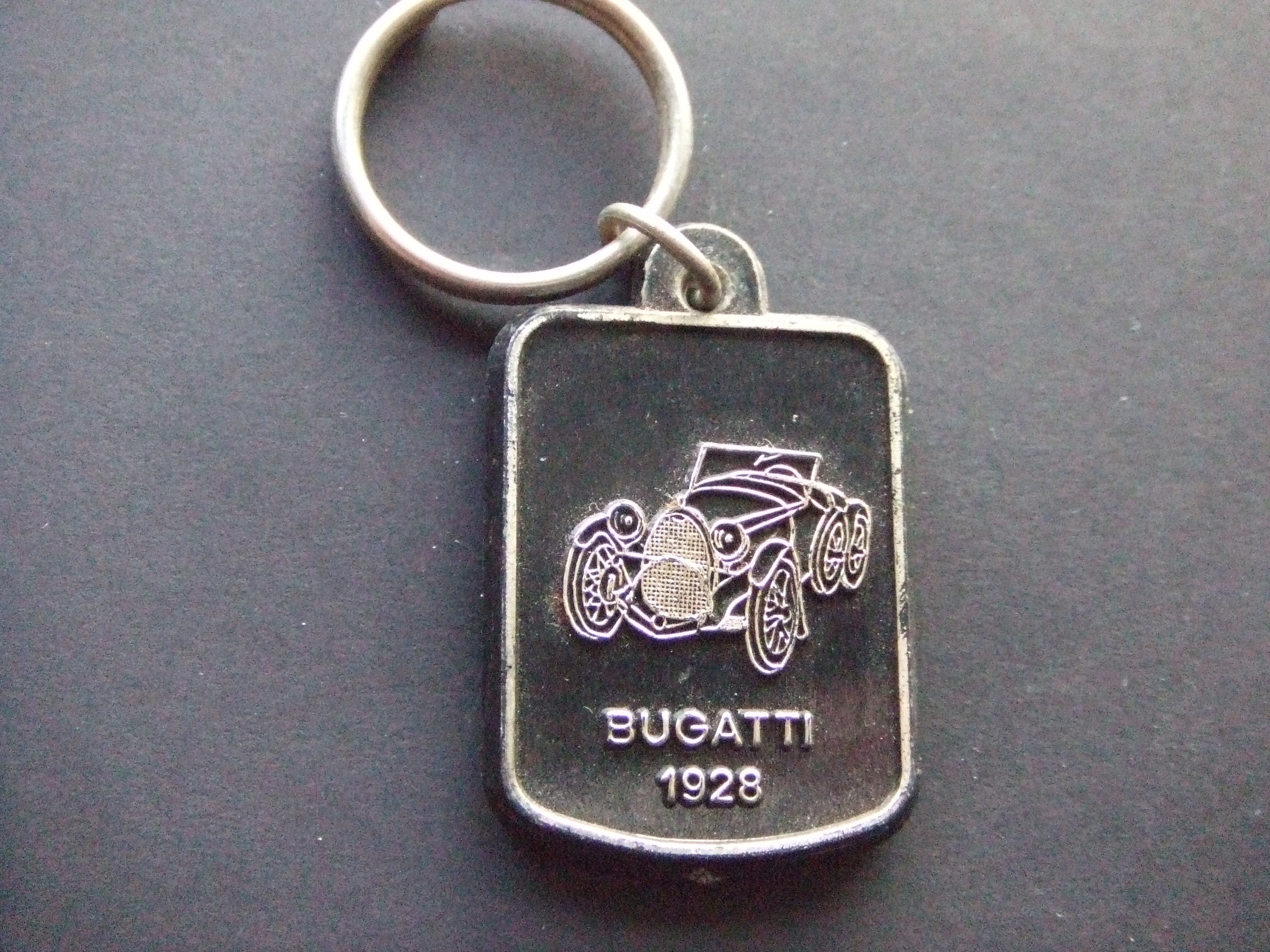 Bugatti 1928 auto oldtimer sleutelhanger